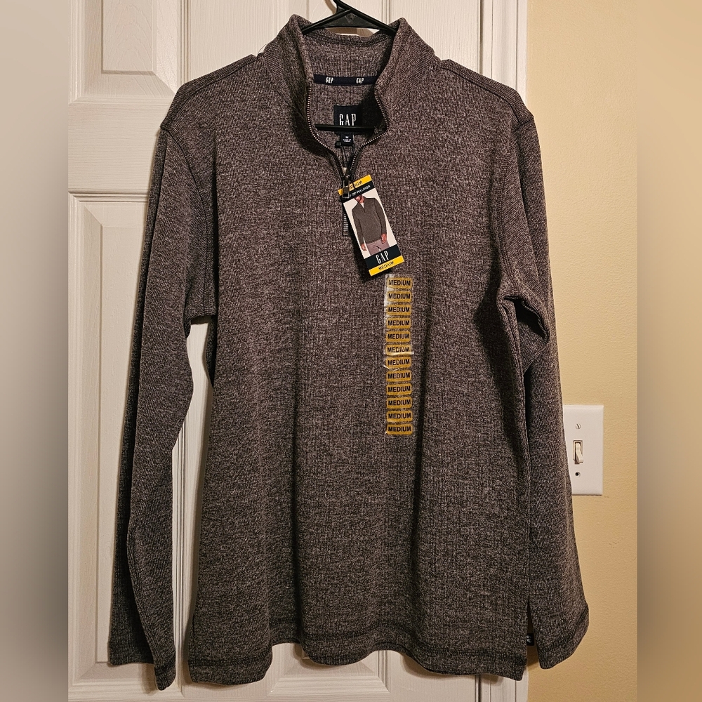 GAP Gray Quarter-Zip Pullover